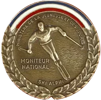 médaille - des moniteurs diplômés de l'école du ski français
